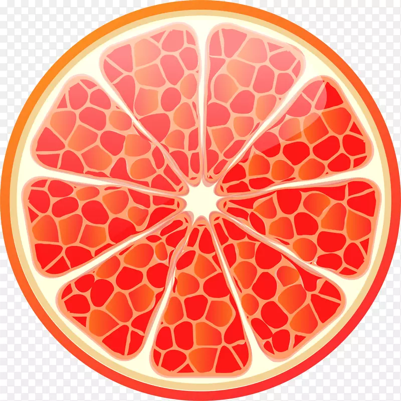 橙色橘子片