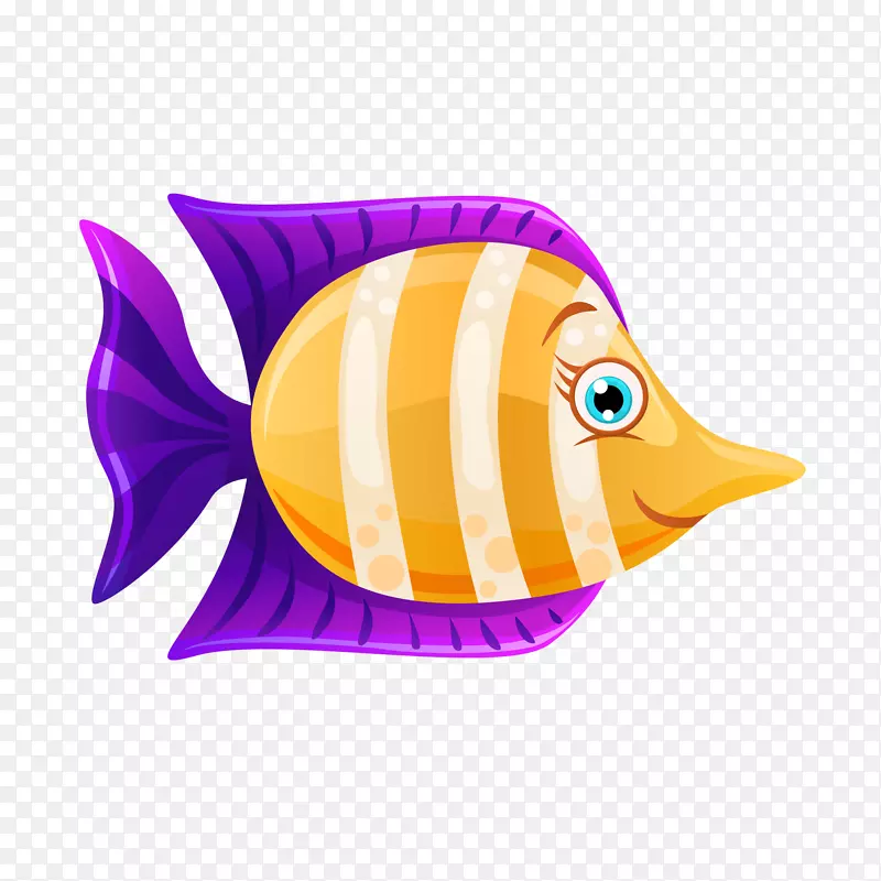 创意水族馆的鱼类动物设计