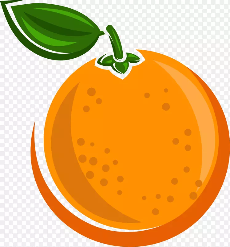 橙色清新橙子