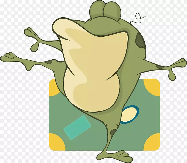 卡通青蛙动物插画装饰图案