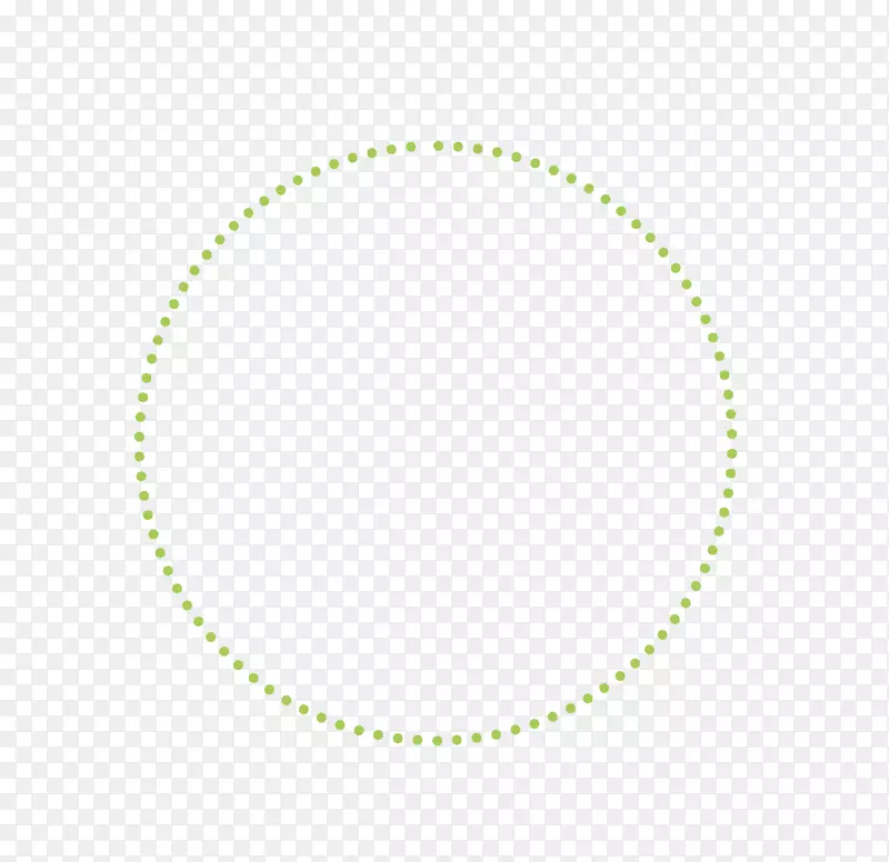 绿色虚点圆环