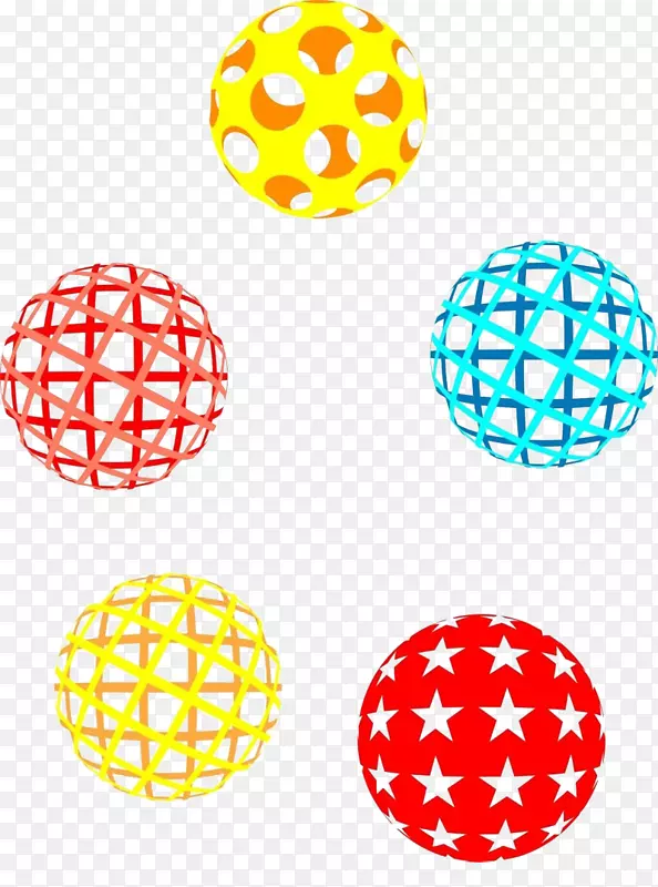 彩色镂空立体圆球