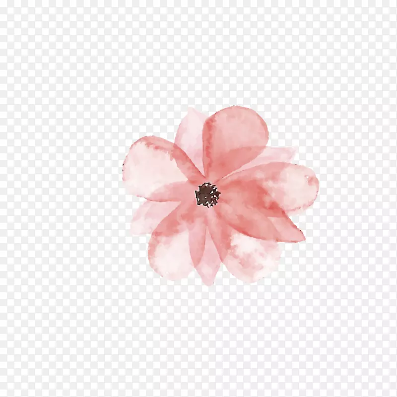 粉色缥缈的花朵免抠素材