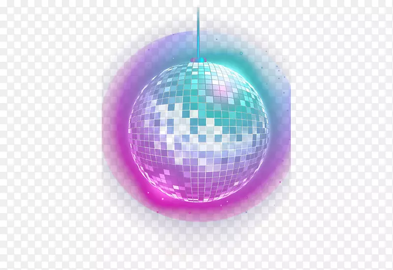 紫色发光球体创意设计素材