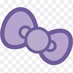 紫色蝴蝶结图标