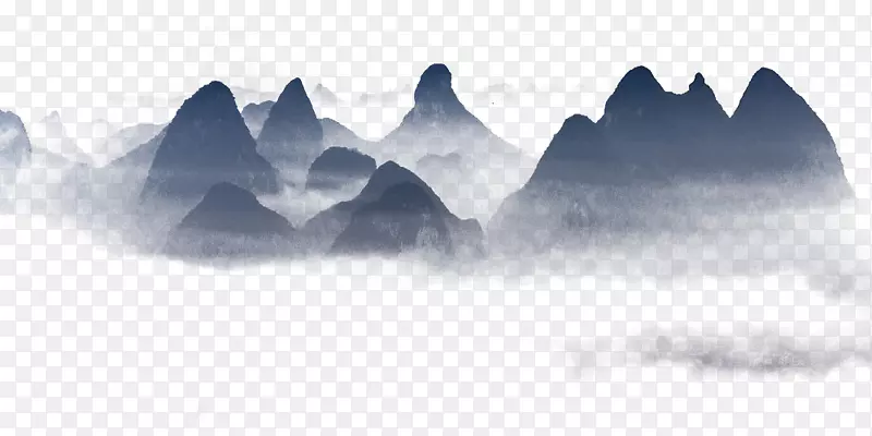 水墨山水背景免扣素材PNG图片素材下载_图片编号7335432-PNG素材网