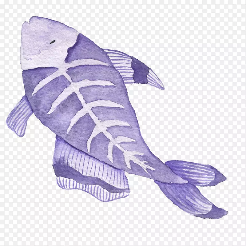 卡通海洋生物鱼文艺风海报设计