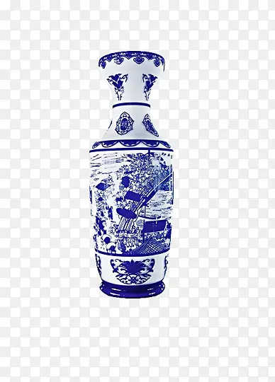 古典花纹花瓶