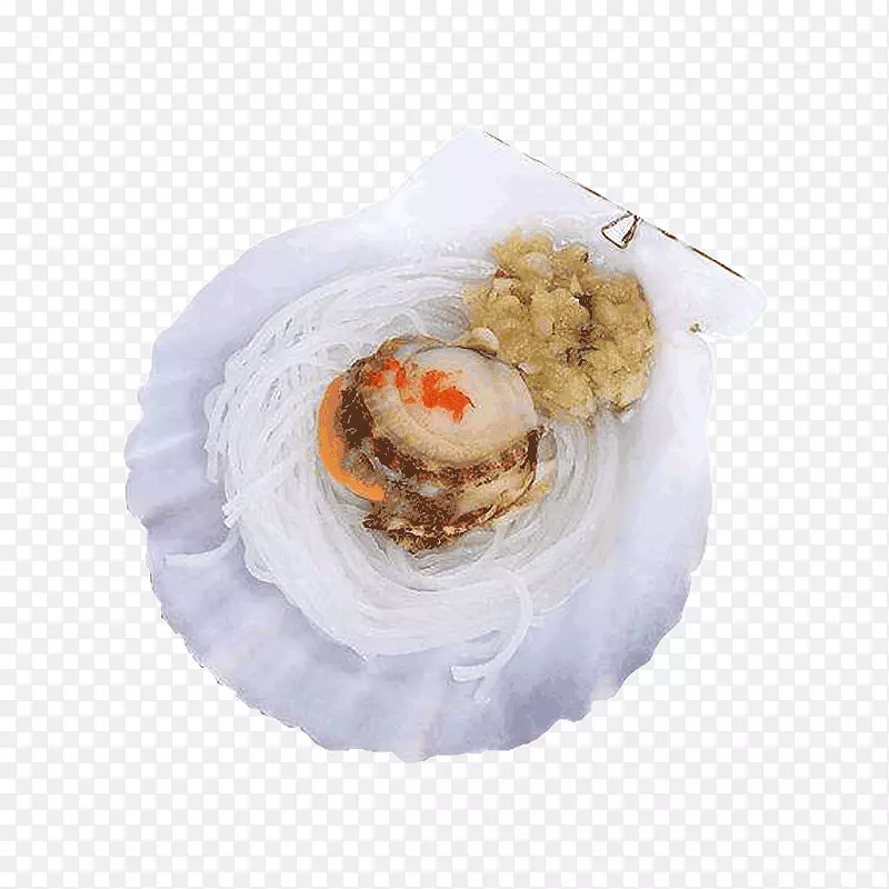 卡通手绘蒜蓉粉丝扇贝
