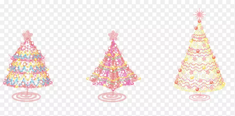粉色圣诞树免抠素材