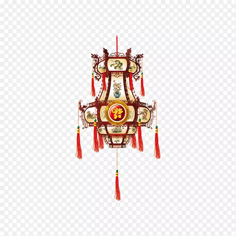 中国风古典绘画灯笼