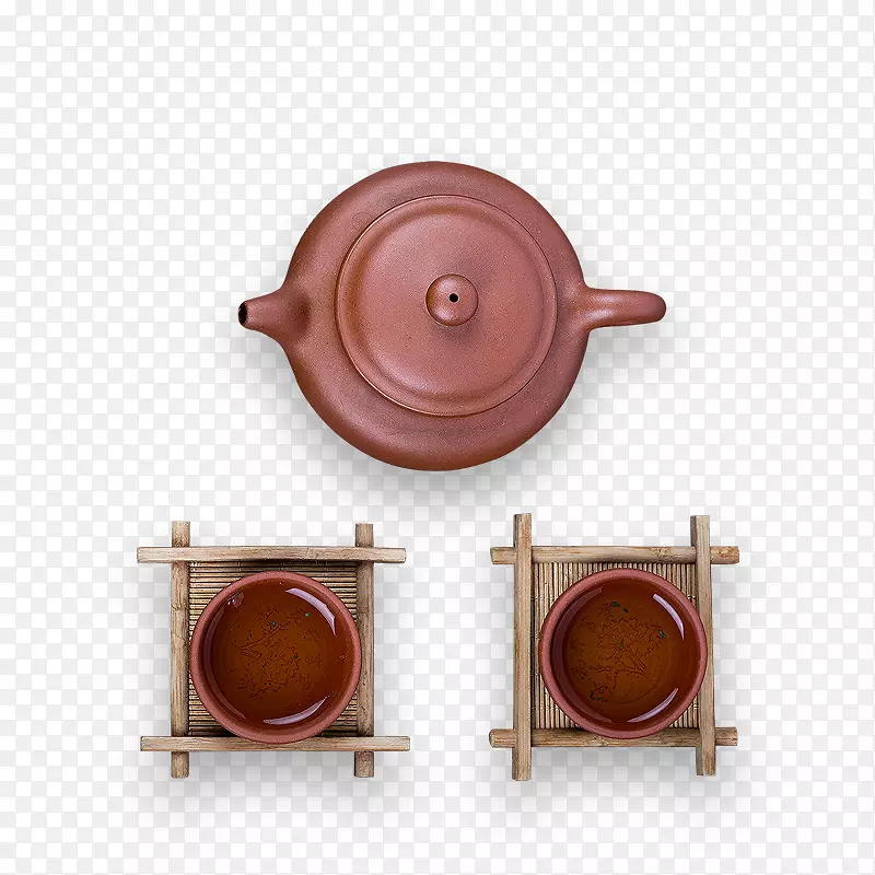 中国风紫砂茶具茶壶茶杯