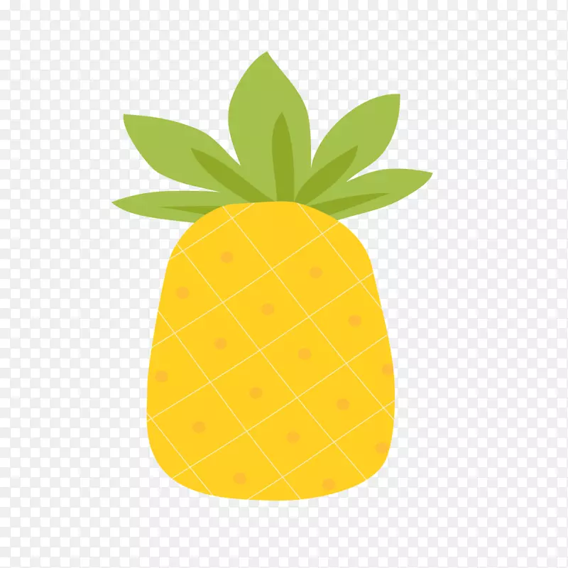 夏天手绘水果菠萝
