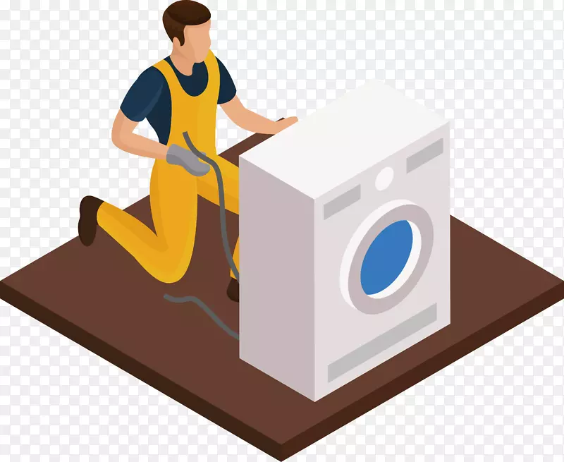 修理洗衣机设计素材