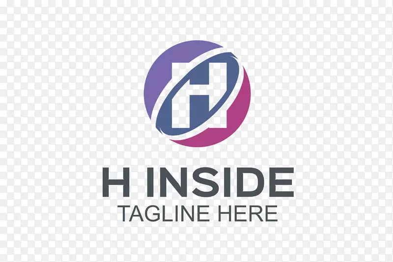 字母圆形H的logo