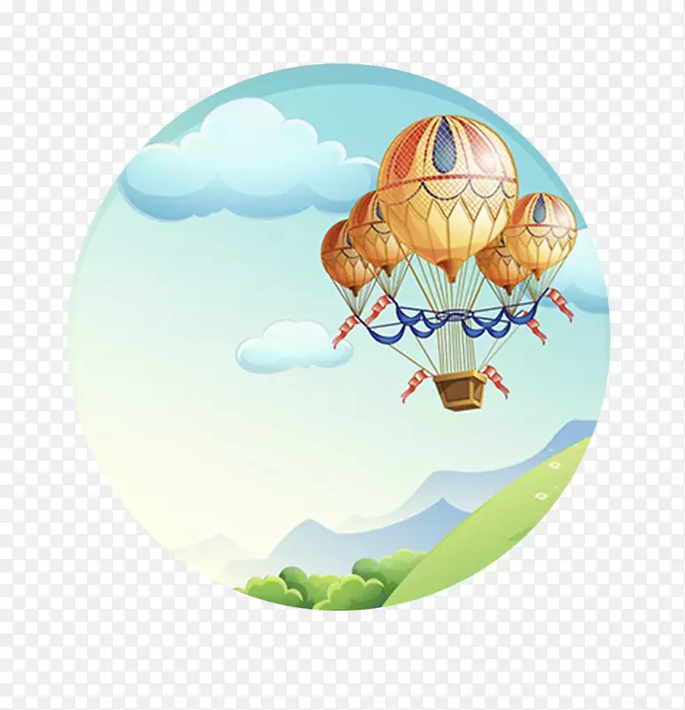 热气球风景图