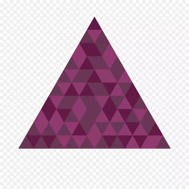 矢量紫色炫彩斑块三角形