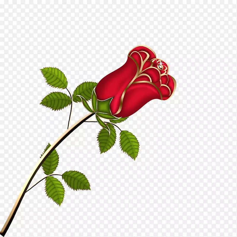 一个玫瑰花PNG图片素材下载_图片编号7346428-PNG素材网