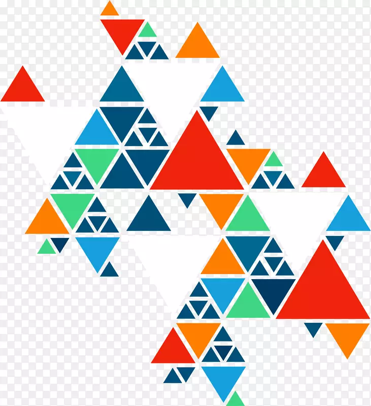 彩色三角块
