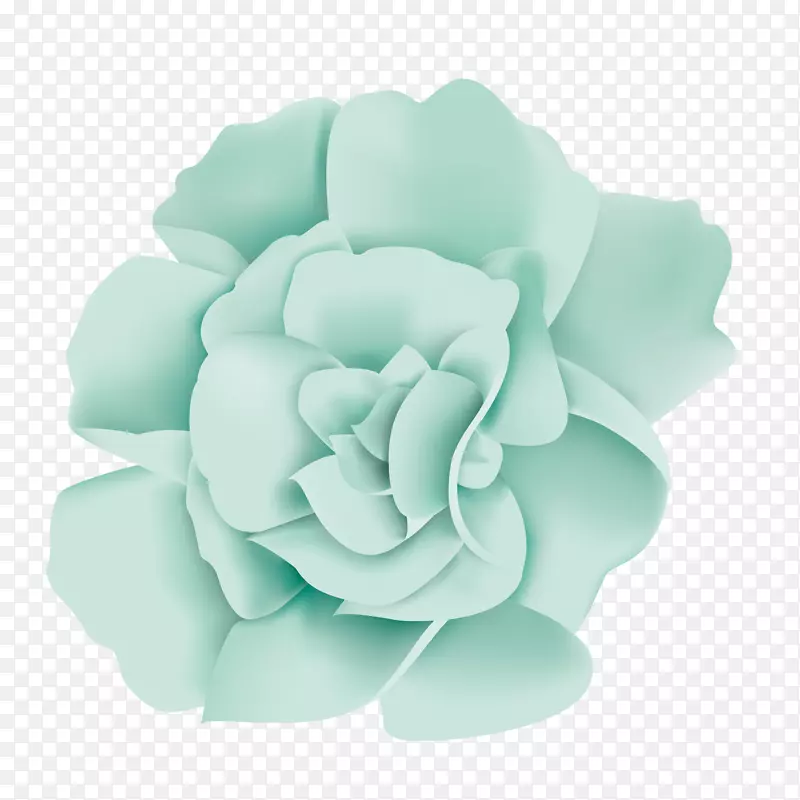 矢量手绘卡通彩色玫瑰花