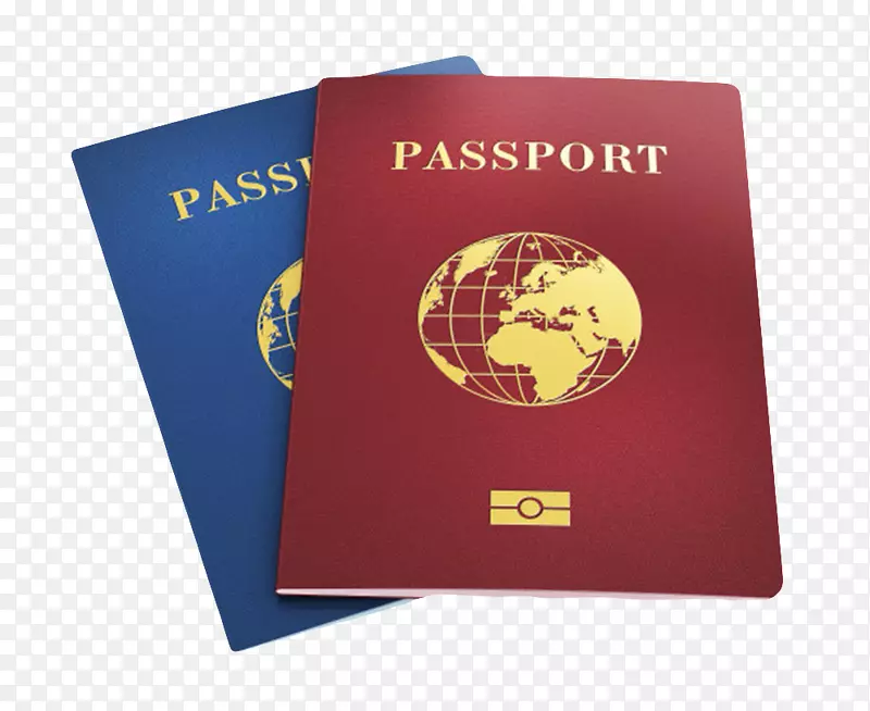 红蓝色生物识别护照实物