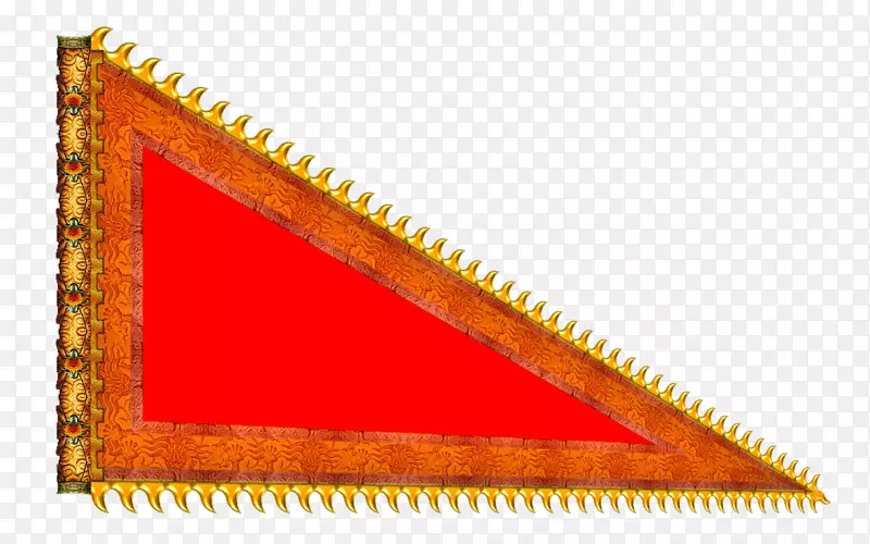古代红色旗帜
