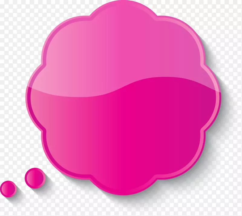 创意立体粉色泡泡图