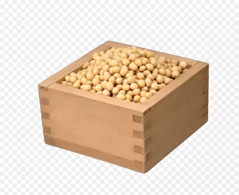 木箱里的黄豆粒子