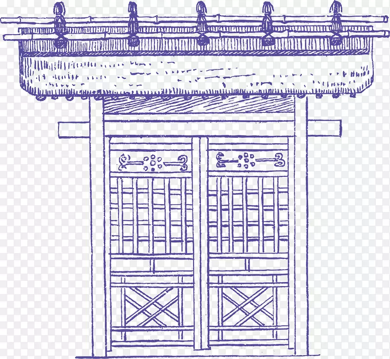 大门古风装饰栏杆