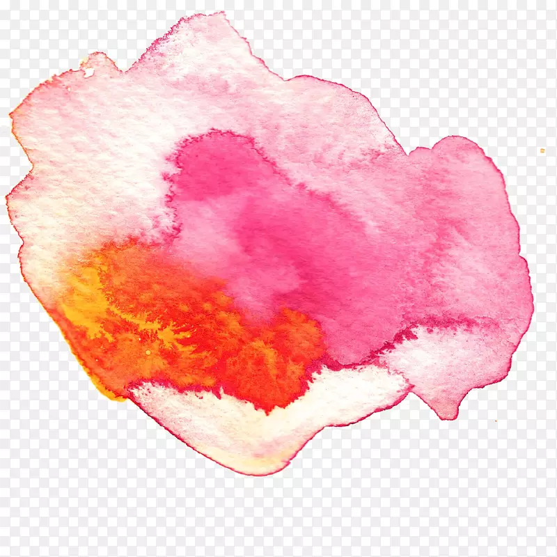 水粉笔触红色系