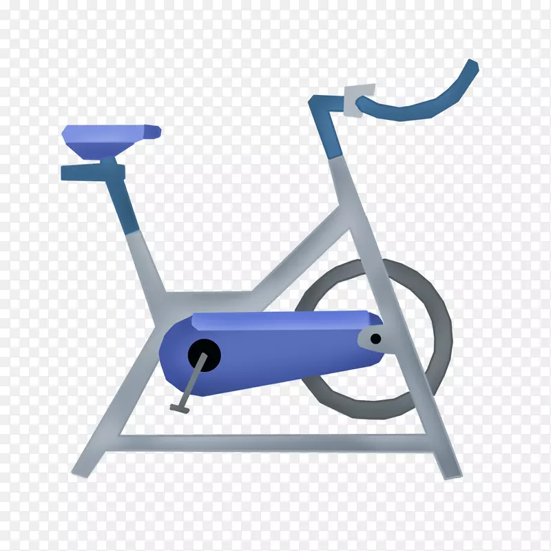 健身器材手绘插画自行车