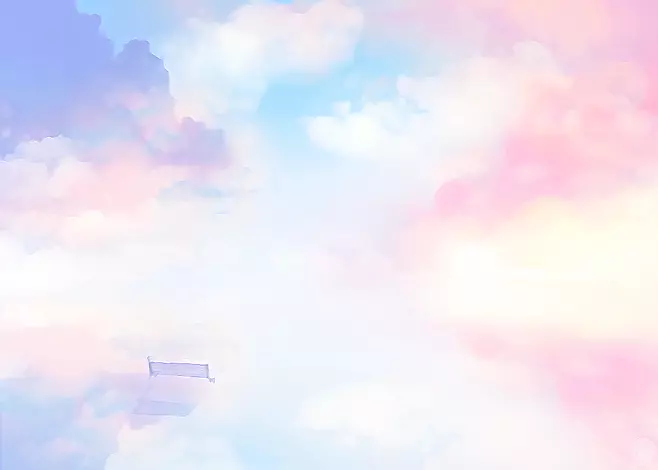 梦幻紫色云层海报背景
