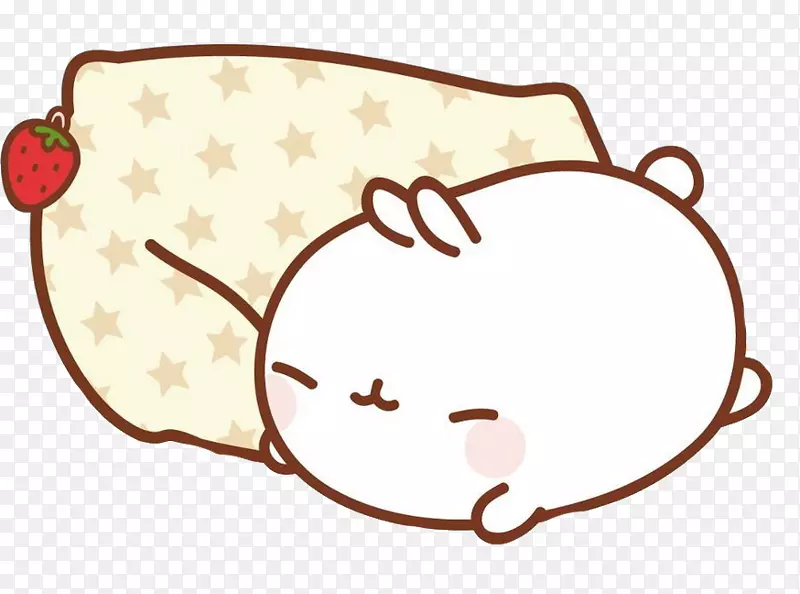 睡觉的兔兔PNG
