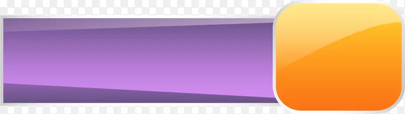 手绘紫色条幅渐变标题框按钮