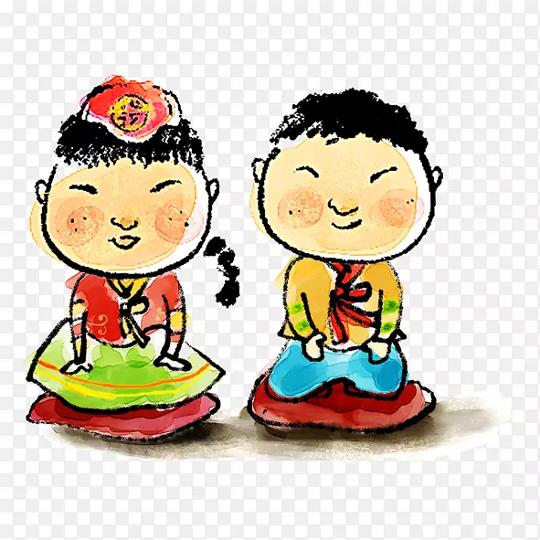 卡通人物成双对