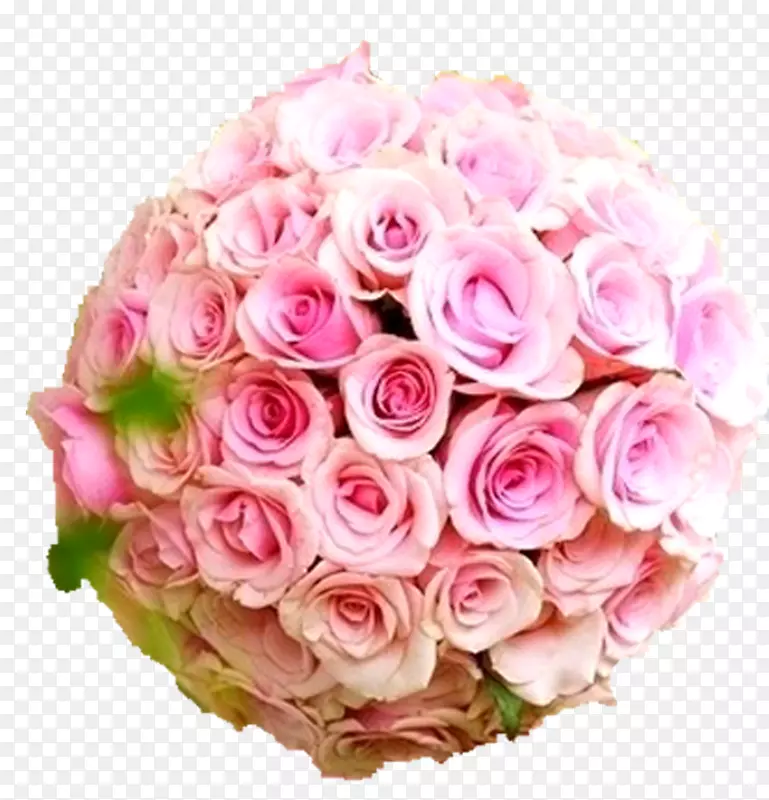 捧花粉色玫瑰花鲜花花球
