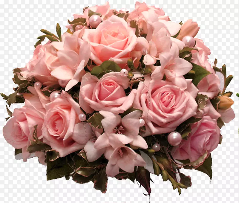 粉色鲜花玫瑰花球