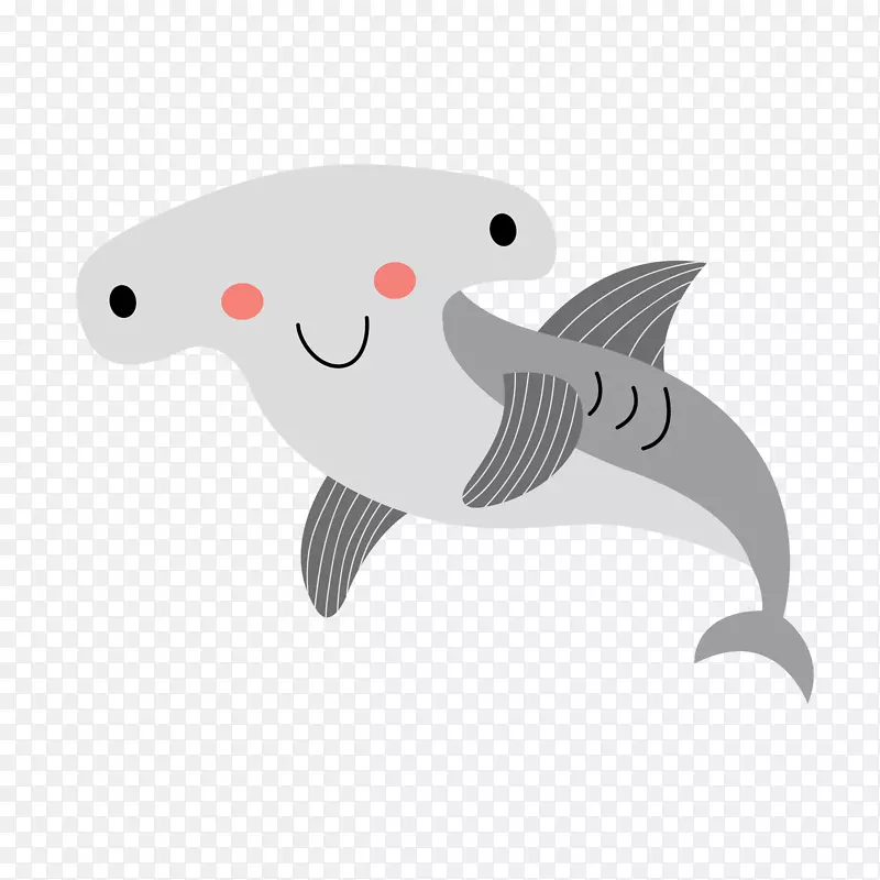卡通可爱的怪兽鱼PNG