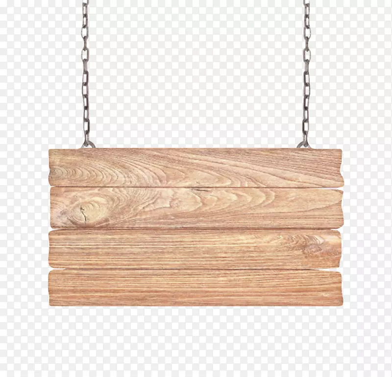 木质纹理裂开挂着的木板实物