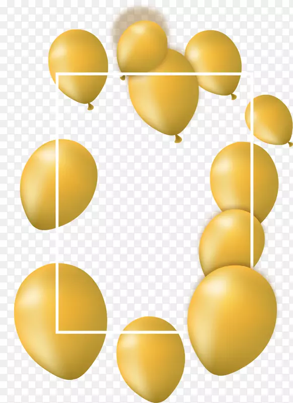 儿童节金色气球装饰