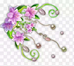 花朵珍珠装饰