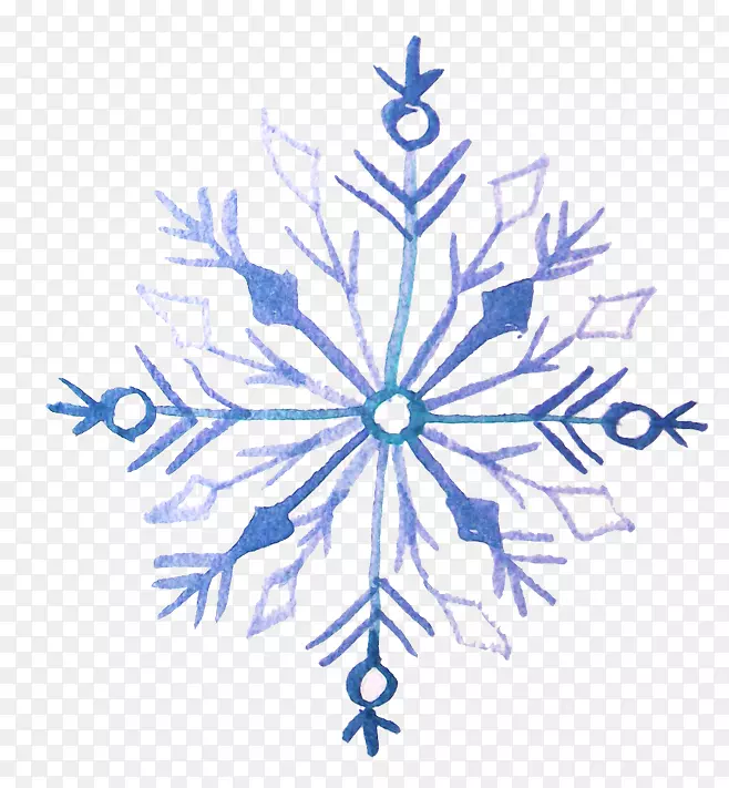 水彩雪花