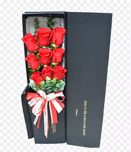高级定制六朵玫瑰花束礼盒
