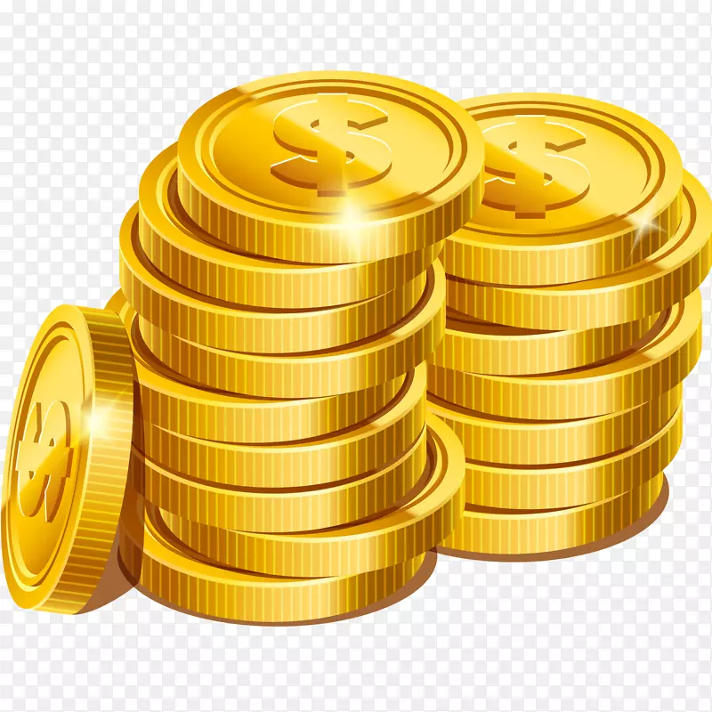 堆积的金币矢量插画PNG图片素材下载_图片编号7364704-PNG素材网