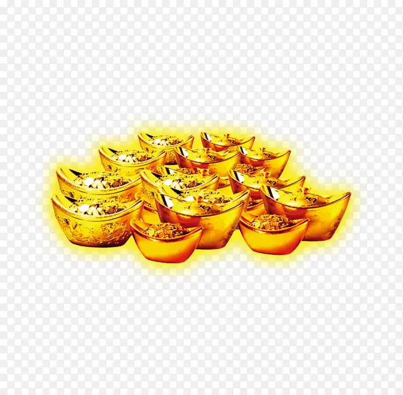 一堆闪闪发光的金元宝PNG图片素材下载_图片编号7364766-PNG素材网