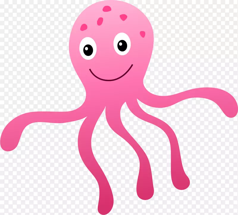 可爱粉色章鱼