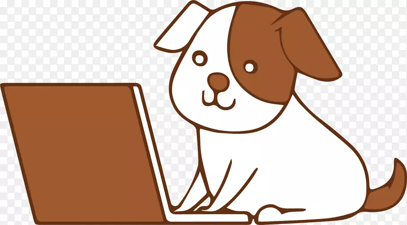 狗年玩电脑的小狗