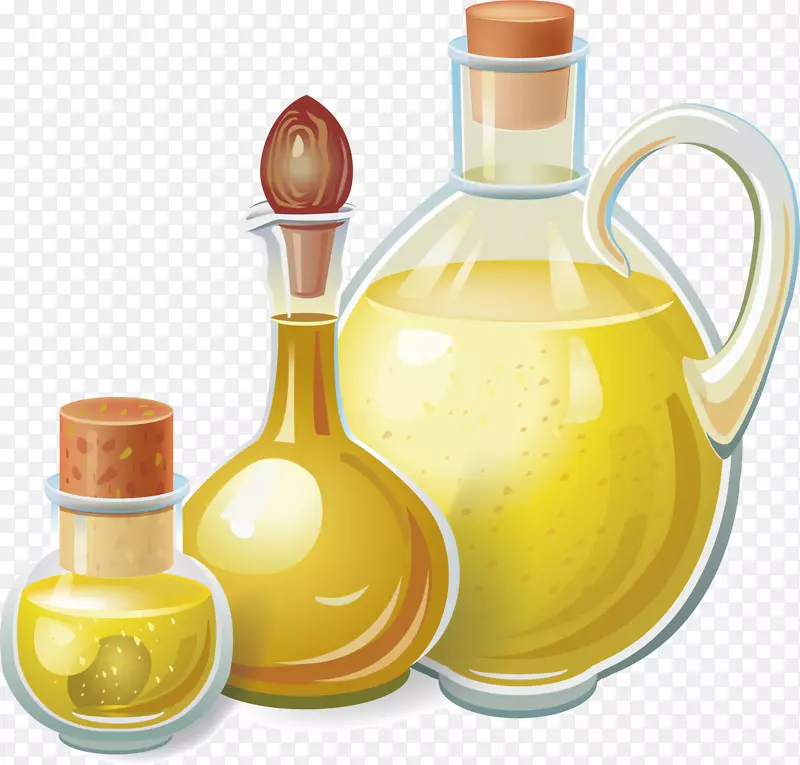 瓶子橄榄油矢量图