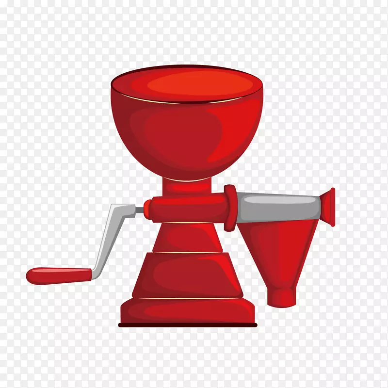 红色榨汁机