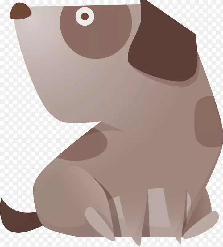 棕色可爱狗狗PNG